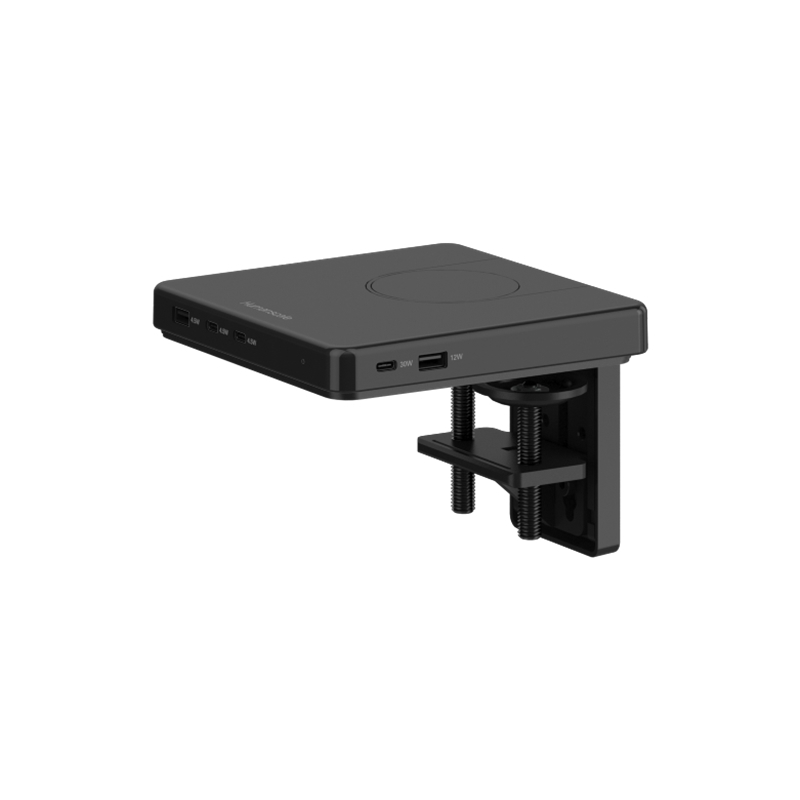 M/Connect 3, Station pivot M/Power, support à pince réglable, noire