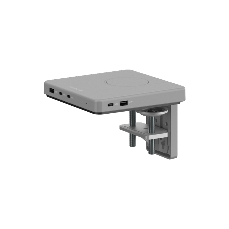 M/Connect 3, Station de données USB, support à pince réglable, argentée