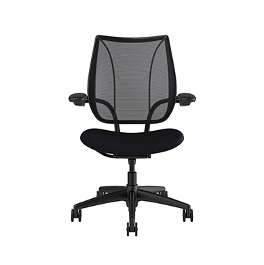 Chaise De Travail Liberty, Dossier Monofilament Stripe Black, Siège Noir Fourtis Black Picture 2