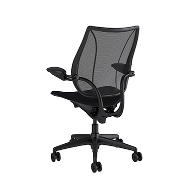 Chaise De Travail Liberty, Dossier Monofilament Stripe Black, Siège Noir Fourtis Black Picture 3