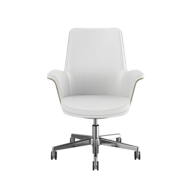 Chaise Summa avec dossier en bois d’anègre et Frost- Maribo (cuir exempt de chrome) Picture 2